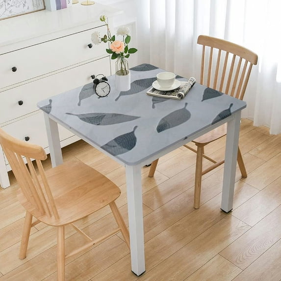 WYYP Leaves Pattern Square Table Cover 100% Polyester Fiber 46*46
