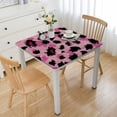 thumbnail image 1 of WYYP Leopard Print Square Tablecloth with Elastic Edge 100% Polyester Fiber 46*46, 1 of 8