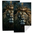 thumbnail image 1 of WYYP Lion Crown Dark Forest Kitchen Towels 2-Pack, Super Soft and Highly Absorbent Hand Towels 27.5*16in, 1 of 6