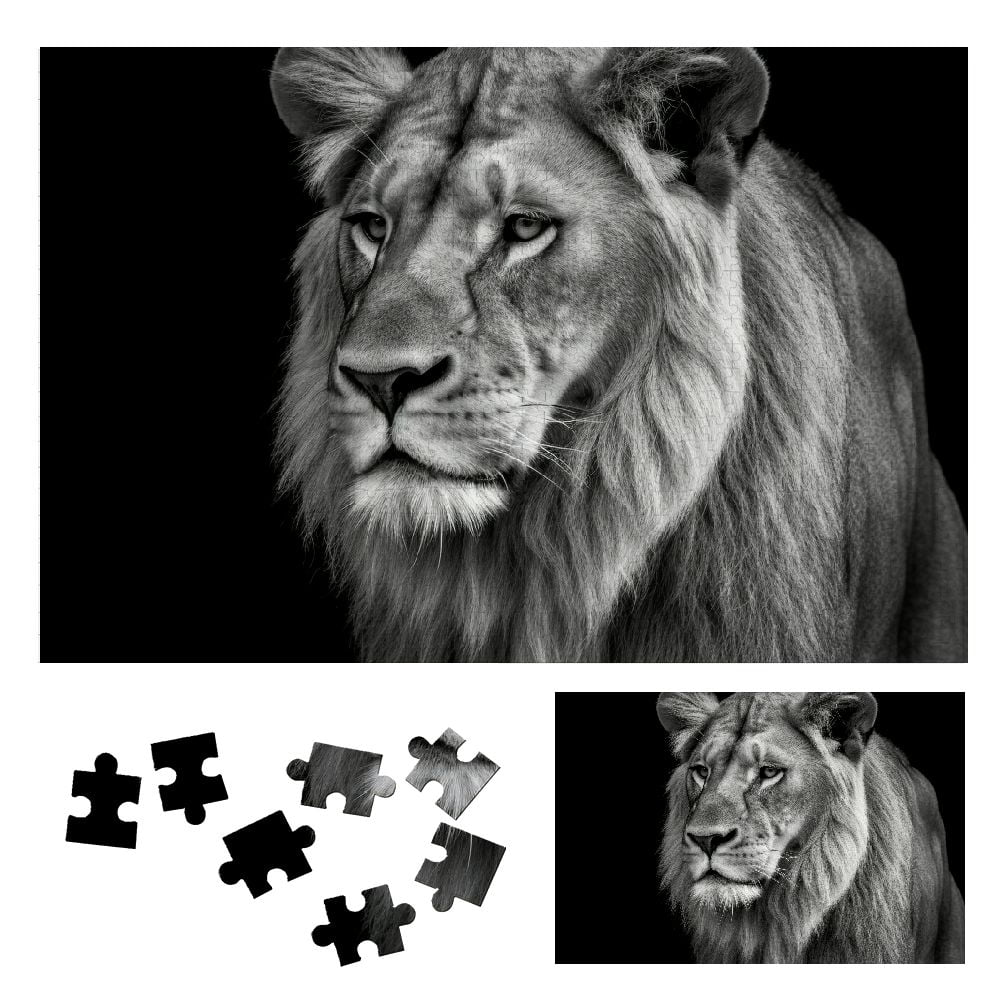 WYYP Lion Wooden Puzzle for Adults and Kids - Impossible Wooden Puzzles ...