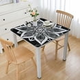 thumbnail image 1 of WYYP Mandala Boho Flower Abstract Grey and White Flower Pattern Square Tablecloth - Great for Home Kitchen/Parties/Holiday Dinner white, 1 of 7
