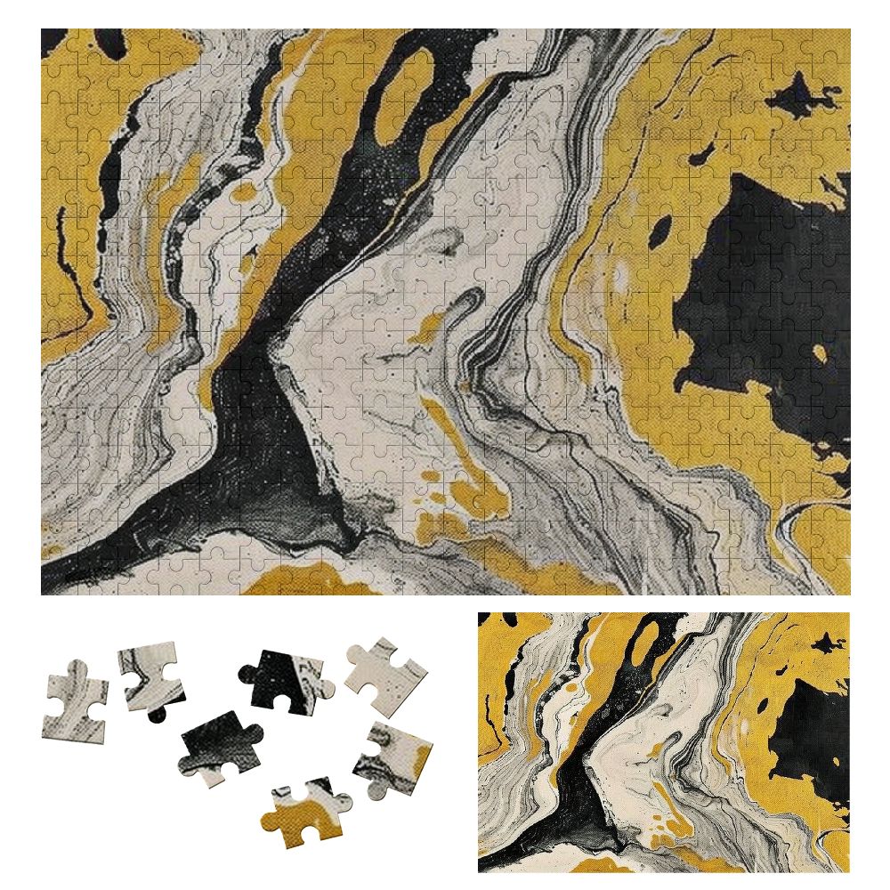 WYYP Marble Pattern Wooden Puzzle Challenging Difficult Wood Puzzles ...