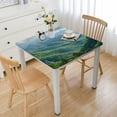 thumbnail image 1 of WYYP Mountain Range Trees Clouds Square Tablecloth Waterproof 100% Polyester Fiber 36*36, 1 of 8