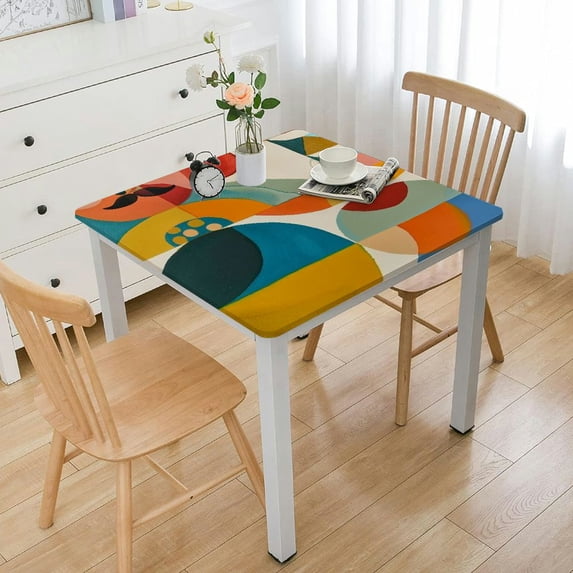 WYYP Mustache Square Tablecloth 100% Polyester Fiber 46*46