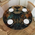 thumbnail image 1 of WYYP Outdoor Picnic Camping and Indoor Kitchen Dining Party Round Tablecloth 100% Polyester Fiber White, 1 of 8
