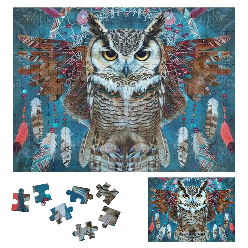 WYYP Owl Feathers Dream Catcher Wooden Puzzle for Adults and Kids 500 ...