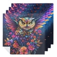 thumbnail image 1 of WYYP Owl Flowers Fantasy Cloth Napkin Reusable Home Decor 4 PCS, 1 of 7