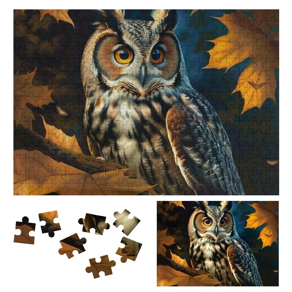 WYYP Owl Wooden Jigsaw Puzzle for Adults and Kids, Leisure Game Toy ...