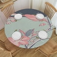 thumbnail image 1 of WYYP  Peony Flowers and Birds with Butterfly Round Tablecloth 60 Inch Reusable Circle Table Cover Polyester Washable Circle Table Cloth for Kitchen Dining Room Picnic Patio Wedding Party 42-46, 1 of 8