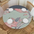 thumbnail image 1 of WYYP  Peony Flowers and Birds with Butterfly Round Tablecloth 60 Inch Reusable Circle Table Cover Polyester Washable Circle Table Cloth for Kitchen Dining Room Picnic Patio Wedding Party 54-58, 1 of 8