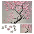 thumbnail image 1 of WYYP Pink Flowers Wooden Jigsaw Puzzle - Impossible Wooden Puzzles - Gift for Family Friends 500 PCS, 1 of 6