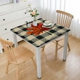 thumbnail image 1 of WYYP Plaid Pattern Leaf Square Fitted Table Cloths 100% Polyester Fiber 40*40, 1 of 8