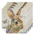 thumbnail image 1 of WYYP Rabbit Flowers Butterfly Dinner Napkin for Dining Table Kitchen Daily Party Housewarming Farmhouse Decor Home Decor 4 PCS, 1 of 7