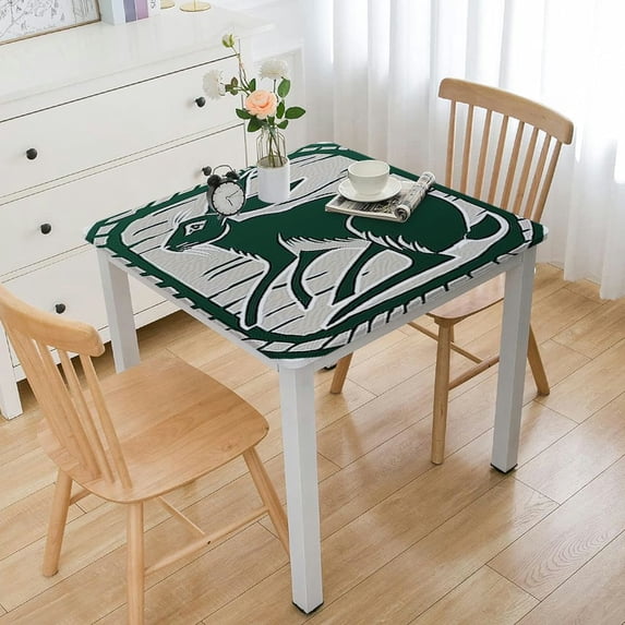 WYYP Rabbit Logo Modern Square Tablecloth Full Width Single-Sided Printing 100% Polyester Fiber 52*52