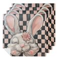 thumbnail image 1 of WYYP Rabbit Mask Flower Cloth Napkin Reusable Dinner Napkin for Dining Table Kitchen Daily Party Housewarming Farmhouse Decor 4 PCS, 1 of 7