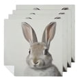 thumbnail image 1 of WYYP Rabbit Polyester Dinner Napkin for Dining Table Kitchen Party Housewarming Decor Cloth Napkin Reusable 2 PCS, 1 of 7