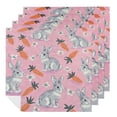 thumbnail image 1 of WYYP Rabbits Carrots Whimsical Cloth Napkin Reusable Home Decor 6 PCS, 1 of 7