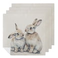 thumbnail image 1 of WYYP Rabbits Home Decor Cloth Napkin Reusable Polyester 2 PCS, 1 of 7