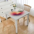 thumbnail image 1 of WYYP Radial Gradient Square Tablecloth with Elastic Edge 100% Polyester Fiber 52*52, 1 of 8