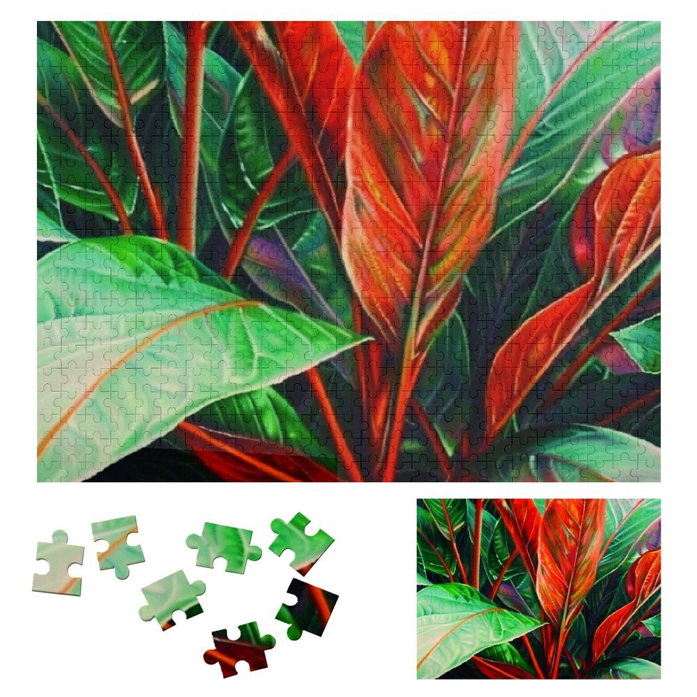 WYYP Red Leaves Wooden Jigsaw Puzzle for Adults and Kids - Premium Eco ...