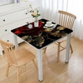 thumbnail image 1 of WYYP Rose Leaves Gothic Art Square Tablecloth with Elastic Edge 100% Polyester Fiber 40*40, 1 of 8