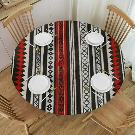 WYYP Round Tablecloth - Great for Home Kitchen/Parties/Holiday Dinner - 100% Polyester Fiber Table Cover White