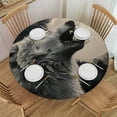 thumbnail image 1 of WYYP Round Tablecloth for Picnic Dining Kitchen Farmhouse 100% Polyester Fiber Tablecloths White, 1 of 8