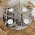thumbnail image 1 of WYYP Snow, Trees Round Tablecloth - Outdoor Picnic Camping and Indoor Kitchen Dining Party Decor - 100% Polyester Fiber White, 1 of 8