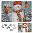 thumbnail image 1 of WYYP Snowman Gift Box Winter Wooden Puzzle for Adults 300 PCS, 1 of 6