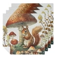 thumbnail image 1 of WYYP Squirrel Mushrooms Pop Surrealism Polyester Cloth Napkins for Dining Table Kitchen Party Decoration 2 PCS, 1 of 7