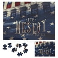 thumbnail image 1 of WYYP Stars Flag Building Wooden Jigsaw Puzzle Challenging Difficult Wood Puzzles for Adults Gift for Family Friends 500 PCS, 1 of 6