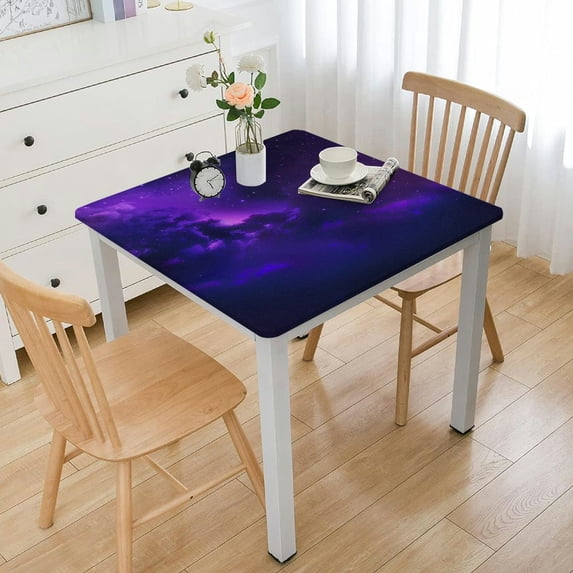 WYYP Stars Space Art Square Tablecloth for Outdoor Picnic Camping and Indoor Kitchen Dining Party 100% Polyester Fiber 40*40