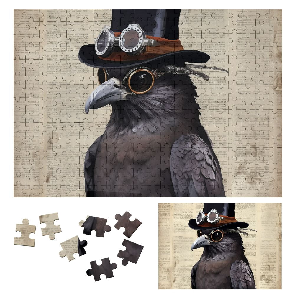 WYYP Steampunk Bird Wooden Puzzle Game Toy Gift for Family Friends 300 ...