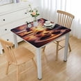 thumbnail image 1 of WYYP Sunset Beach Square Fitted Table Cloths 100% Polyester Fiber 46*46, 1 of 8