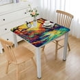 thumbnail image 1 of WYYP Sunset Colorful Psychedelic Art Square Tablecloth for Picnic Dining Kitchen Farmhouse 100% Polyester Fiber 40*40, 1 of 8