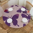 thumbnail image 1 of WYYP Tablecloth Butterfly Cute Birthday Round Table Cover White, 1 of 8