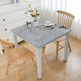 thumbnail image 1 of WYYP Tablecloths Minimalist White Abstract Raised Patterns Antique Retro Illustrations Square Table Cover white, 1 of 7