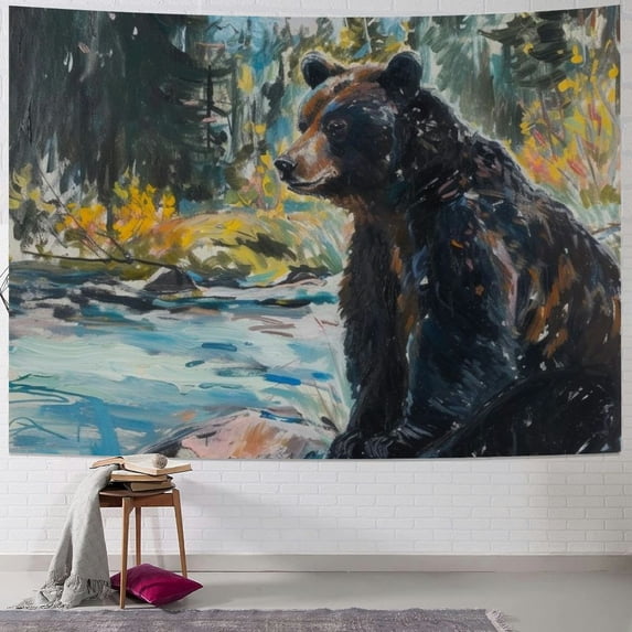 WYYP Tapestry Short Plush Printed Wall Hanging Decoration Various Sizes Gift 60x50inch