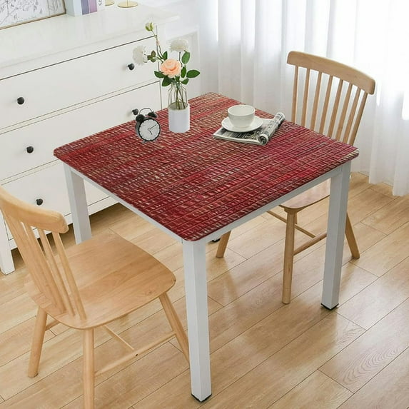 WYYP Texture Detailed Features Abstract Square Tablecloth Great for Home Kitchen/Parties/Holiday Dinner 100% Polyester Fiber 46*46