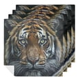 thumbnail image 1 of WYYP Tiger Cloth Napkins Polyester Gift Reusable Machine Washable Fabric for Events 6 PCS, 1 of 7