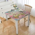 thumbnail image 1 of WYYP Unicorn Castle Rainbow Square Tablecloth Waterproof Resistant Fabric 100% Polyester Fiber 36*36, 1 of 8
