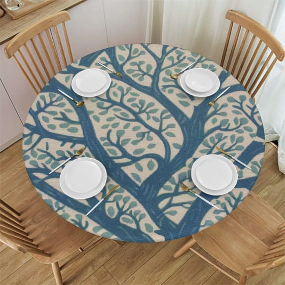 WYYP White Coral Tree Plant Ocean Marine Sea Botanical Tree Foliage Branch Tablecloths White