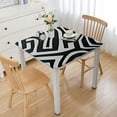 thumbnail image 1 of WYYP Zebra Print Geometric Shapes Abstract Drawing Square Tablecloth Waterproof 100% Polyester Fiber 36*36, 1 of 8