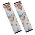 thumbnail image 1 of WYYP butterflies Funny Soft Comfort Car Seat Belt Pads Cover Ideal for Car Interior Accessories 2Pcs, 1 of 6