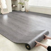 WYZCTTD 1.3mm Thick Peel and Stick Vinyl Flooring Roll Waterproof Non-Slip Wood Grain