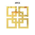 thumbnail image 1 of WYZCTTD 4 Pcs Geometric Grid Mirror Wall Stickers Acrylic Square Frame Decal, 1 of 7