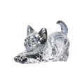 thumbnail image 1 of WYZCTTD Crystal Cat Figurine Cute Stretching Kitten Statue Glass Animal Collectible Paperweight Home Office Table Desk Decor, 2.8 Inch, 1 of 5