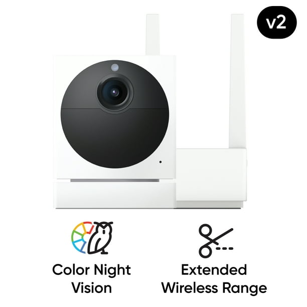 WYZE Outdoor v2 Starter Bundle, 1080p HD Wireless Security Camera