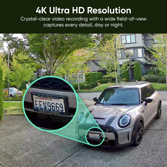 WYZE Cam Pan v4, 4K Smart Security Camera, AI Motion Tracking, Color Night Vision, 360 Pan/Tilt, Dual-Band Wi-Fi 6, Indoor/Outdoor