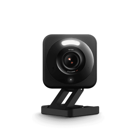 WYZE Cam v4, 2K HD Wi-Fi Smart Home Security Camera, Indoor/Outdoor, Pet/Baby Monitor, Motion Activated Spotlight/Siren, Enhanced Color Night Vision, 2-Way Audio, Wired, Black